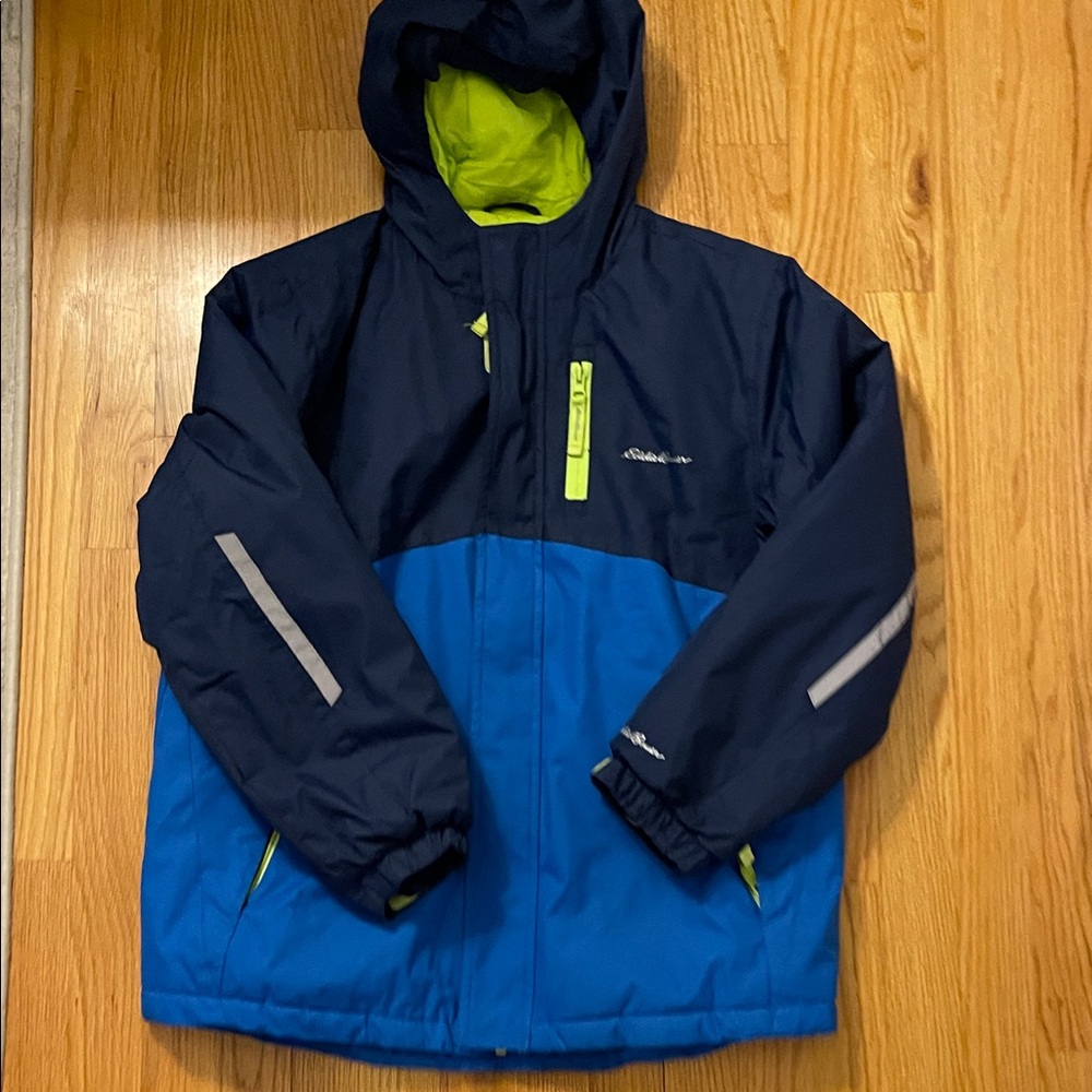 Eddie Bauer Navy and Royal Blue Kids Puffer Jacket